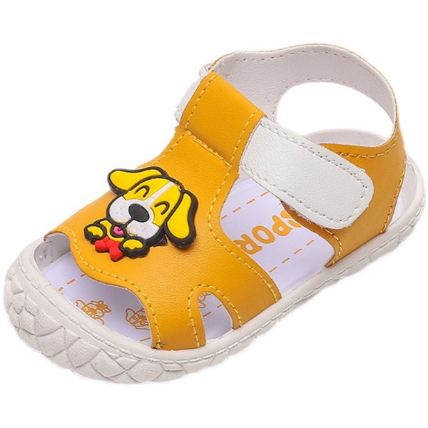 Παιδικά έκο δερμάτινα σανδάλια με απλικέ