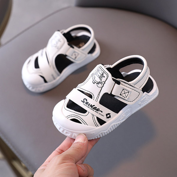 Παιδικά σανδάλια με  στερέωση velcro σε δύο χρώματα