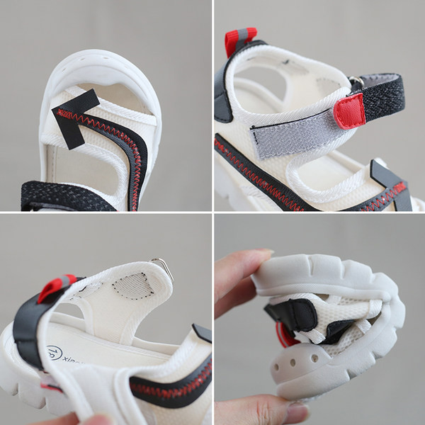 Moodsad takjakinnituse ja 3D rakendustega unisex mudelis beebisandaalid