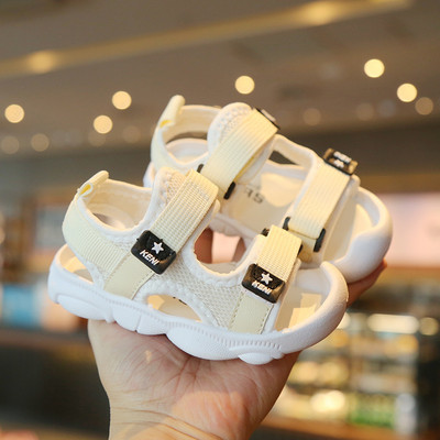 Έκο δερμάτινα σανδάλια από έκο δέρμα με στερέωση velcro σε τρία χρώματα