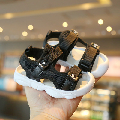 Έκο δερμάτινα σανδάλια από έκο δέρμα με στερέωση velcro σε τρία χρώματα