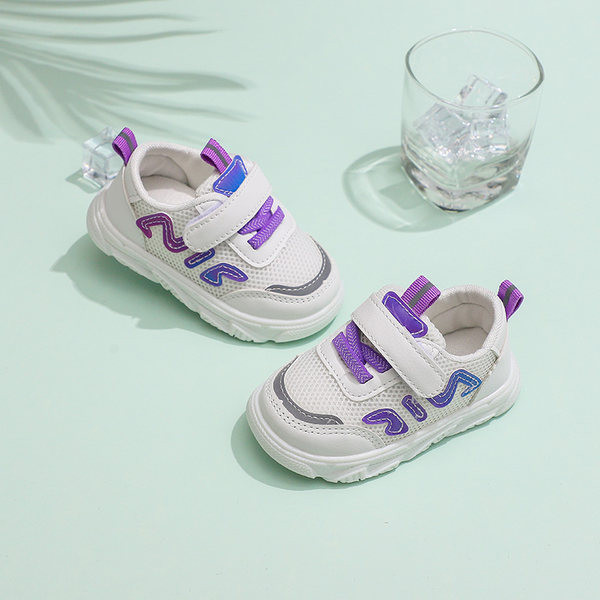 Бебешки ежедневни маратонки с велкро закопчаване и връзки