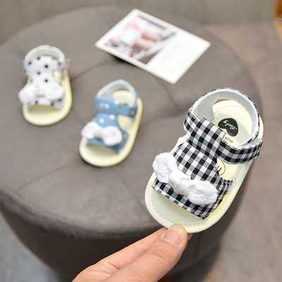 Бебешки  сандали с панделка и мека подметка