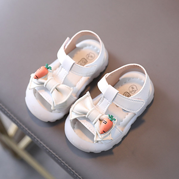 Laste vabaaja kunstnahast sandaalid paela ja kleebistega