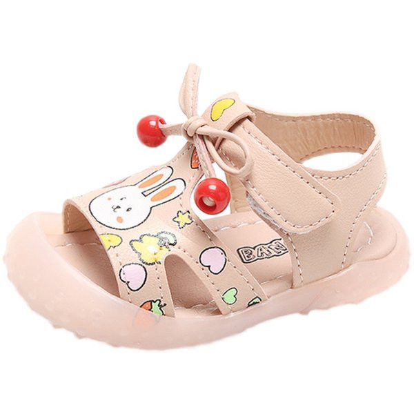 Kahes värvitoonis paela ja aplikatsiooniga beebisandaalid