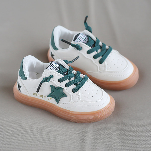 Нов модел бебешки кецове с връзки от еко кожа и неплъзгаща се подметка