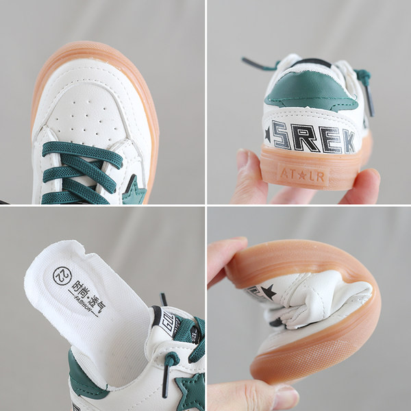 Нов модел бебешки кецове с връзки от еко кожа и неплъзгаща се подметка