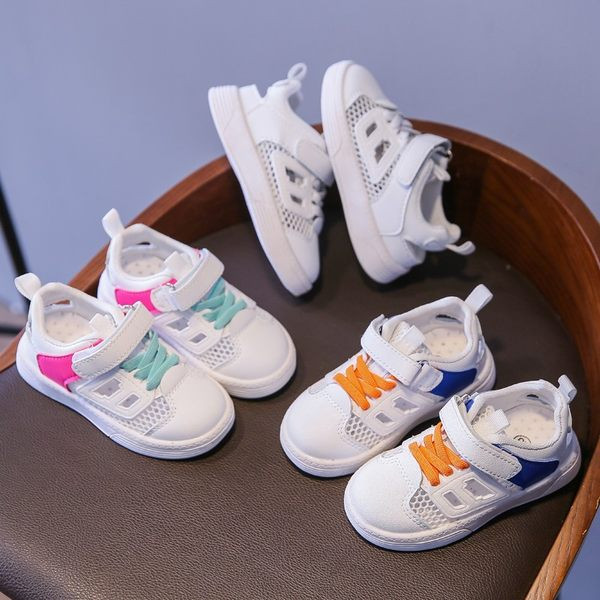 Бебешки кецове от еко кожа и мрежеста материя