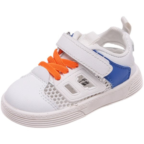 Бебешки кецове от еко кожа и мрежеста материя