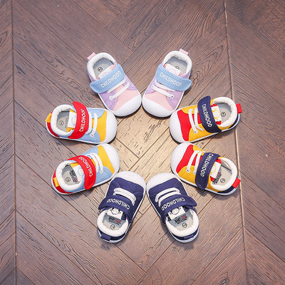 Бебешки обувки с велкро лепенка и връзки в няколко цвята