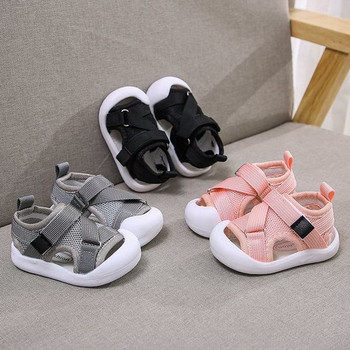 Модерни бебешки сандали с велкро лепенки