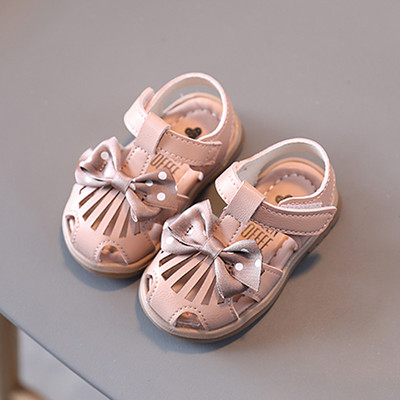 Έκο δερμάτινα παιδικά σανδάλια με κορδέλα και  στερέωση velcro