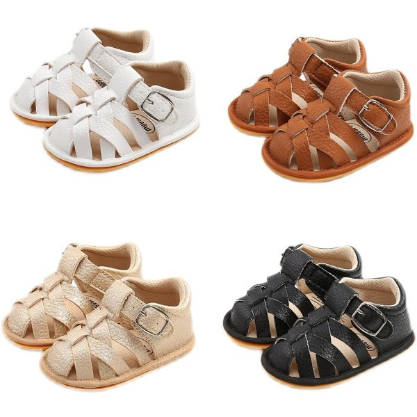 Pandlaga nahast beebisandaalid