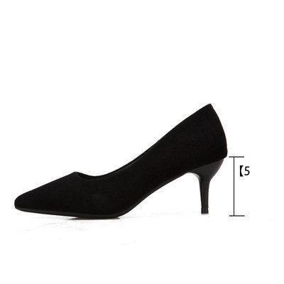 Naiste ökoseemisnahast kõrge kontsaga kinnised kingad