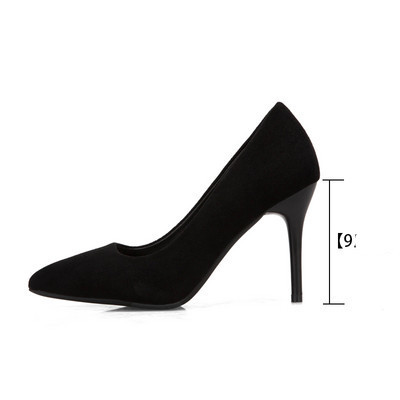 Naiste ökoseemisnahast kõrge kontsaga kinnised kingad