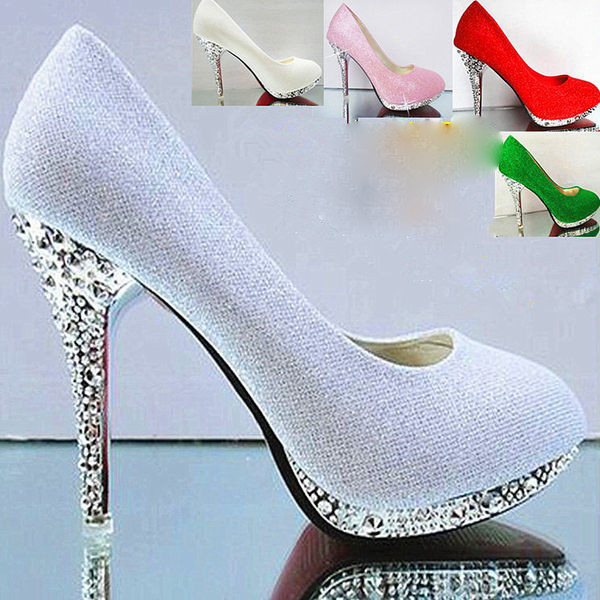 Νέο μοντέλο γυναικεία παπούτσια με ψηλό τακούνι και πέτρες σε διάφορα χρώματα