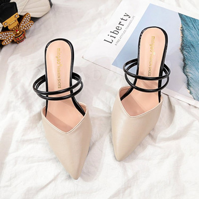 Terava mudeliga naiste nahast sussid 6 cm kontsaga