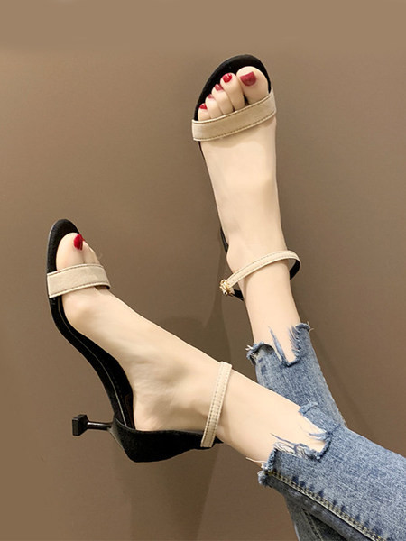 Naiste kõrge kontsaga kingad - kolme värvi