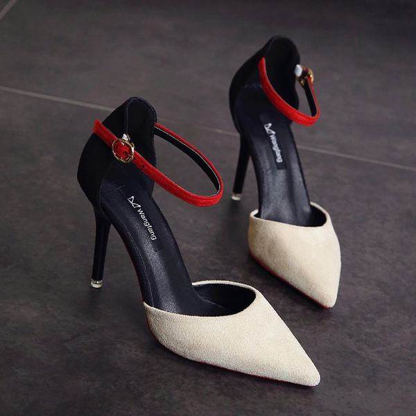 Moodsad naiste terava otsaga kingad pandlaga ja 10 cm kontsaga