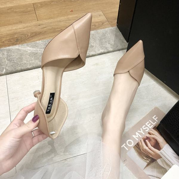 Nahast naiste sandaalid 6 cm kontsaga - ökonahk