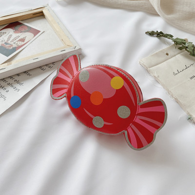 Kaasaegne kommikujuline värviline lastekott