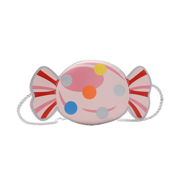 Kaasaegne kommikujuline värviline lastekott