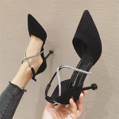 Naiste öko seemisnahast kingad kividega ristrihmadega