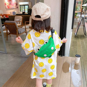 Детска чанта за през рамото с цип и апликация в четири модела