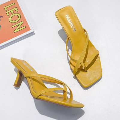 Γυναικεία παπούτσια από faux δέρμα με ψηλό τακούνι