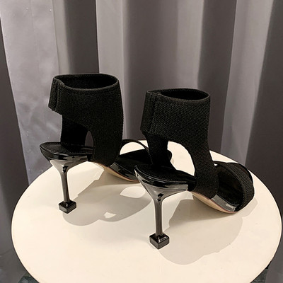 Νέο μοντέλο γυναικεία σανδάλια με ψηλό τακούνι 8,5 cm - ρωμαϊκό στιλ