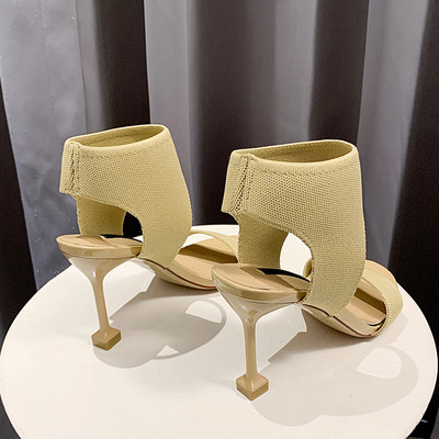 Νέο μοντέλο γυναικεία σανδάλια με ψηλό τακούνι 8,5 cm - ρωμαϊκό στιλ