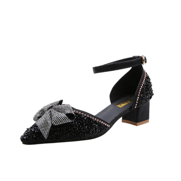 Κομψά γυναικεία παπούτσια με πέτρες και κορδέλα σε διάφορα χρώματα