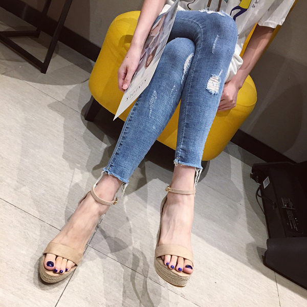 Uus mudel naiste vabaaja sandaalid platvormiga 10 cm