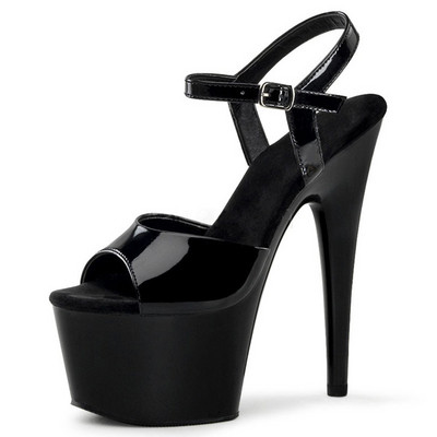 Naiste kunstnahast kõrgete kontsadega sandaalid