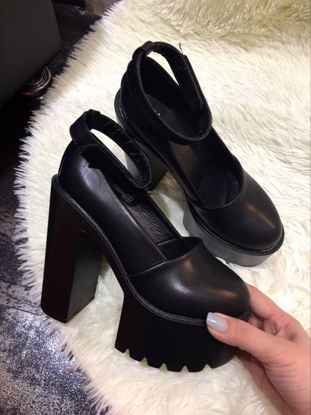 Öko-nahast valmistatud 15cm kontsaga naiste kingad naistele