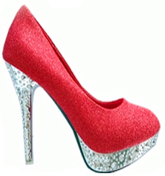 Naiste kõrge kontsaga kingad ja kivid mitmes värvitoonis