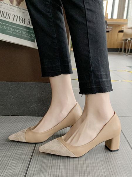 Uus ökonahast ja seemisnahast naiste kingade mudel - terava otsaga mudel