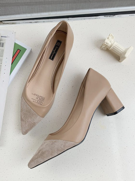 Uus ökonahast ja seemisnahast naiste kingade mudel - terava otsaga mudel