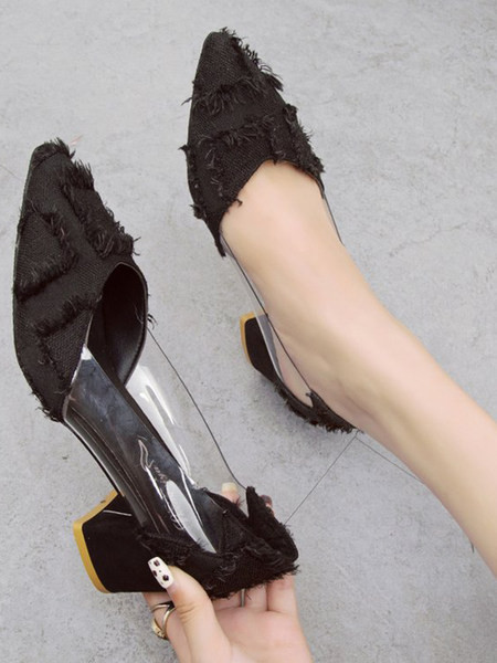 Κομψά γυναικεία παπούτσια με τακούνι 5 cm