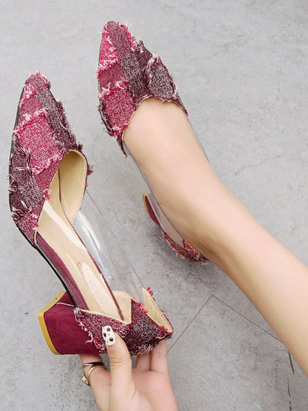 Κομψά γυναικεία παπούτσια με τακούνι 5 cm