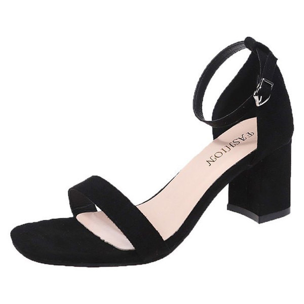 Naiste kandilise kontsaga sandaalid ökoseemisnahast ja pandlaga