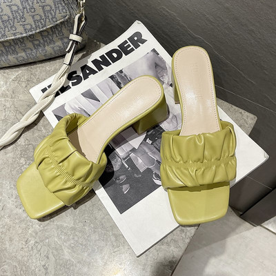 Γυναικείες casual παντόφλες με τακούνι σε διάφορα χρώματα