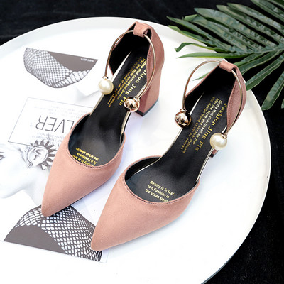 Uus mudel metallist kaunistuse ja pärlitega naiste kõrge kontsaga kingad