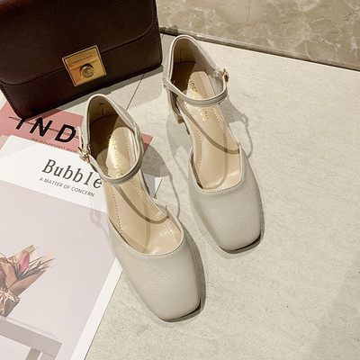 Γυναικεία έκο δερμάτινα παπούτσια σε τρία χρώματα με αγκράφα