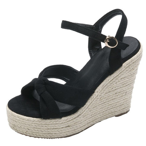 Uus mudel ristrihmadega ja kõrge platvormiga naiste sandaalid 12 cm