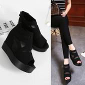 Νέο μοντέλο γυναικεία  παπούτσια με δίχτυα και φερμουάρ