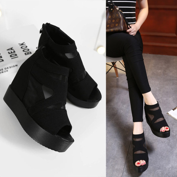 Νέο μοντέλο γυναικεία  παπούτσια με δίχτυα και φερμουάρ