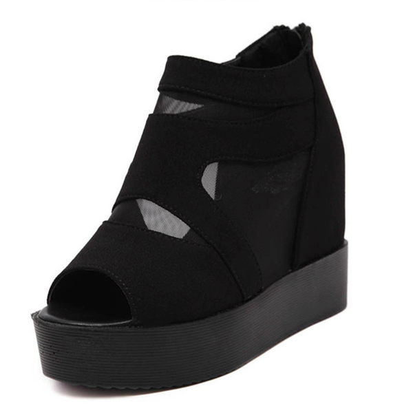 Νέο μοντέλο γυναικεία  παπούτσια με δίχτυα και φερμουάρ