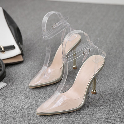 Γυναικεία σανδάλια με λουράκι σιλικόνης σε δύο χρώματα