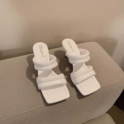 Γυναικείες παντόφλες casual με τακούνι σε πέντε χρώματα